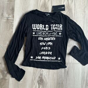 NWT Fashion Nova Shredded Crop Top Size Medium